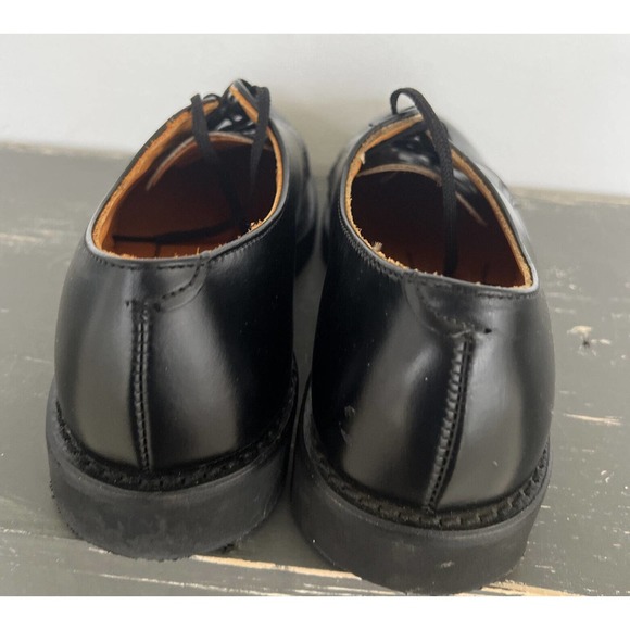 Herman Bootmakers Black Work Shoes Lace Up Neoprene Cushion MENS Size 8D EUC - Picture 5 of 12